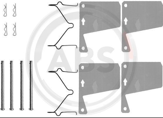 A.B.S. 0960Q Accessory Kit, disc brake pad