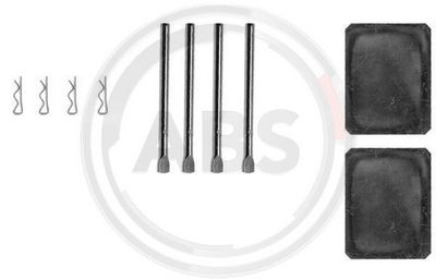 Accessory Kit, disc brake pad A.B.S. 0990Q