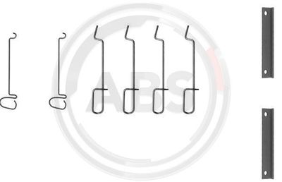 Accessory Kit, disc brake pad A.B.S. 1070Q