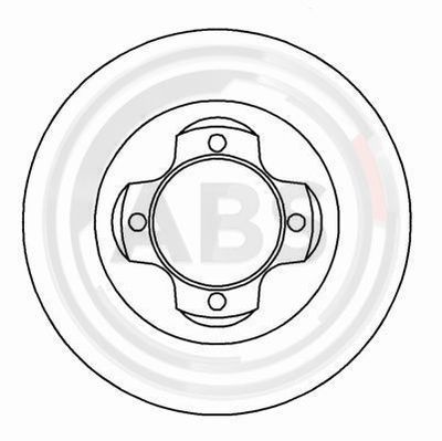 Brake Disc A.B.S. 16056
