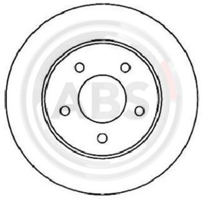 Brake Disc A.B.S. 16360
