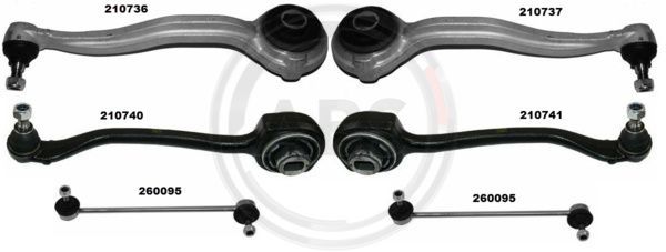 A.B.S. 219904 Repair Kit, control arm