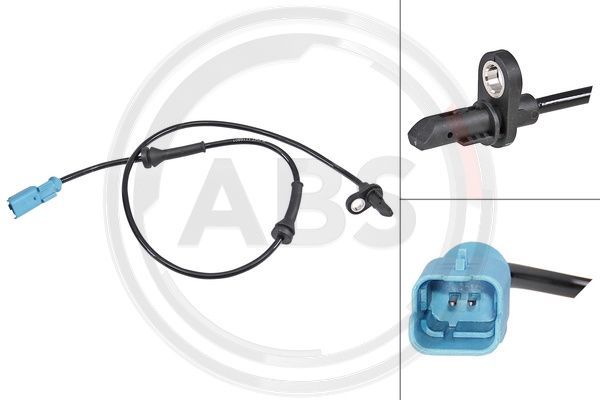 A.B.S. 30166 Sensor, wheel speed