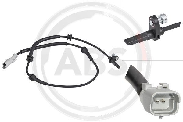 A.B.S. 30525 Sensor, wheel speed