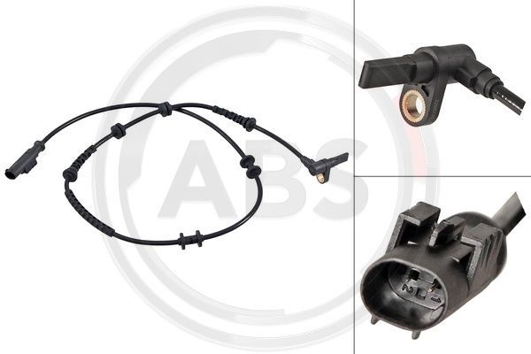 A.B.S. 30666 Sensor, wheel speed