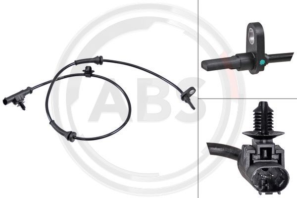 A.B.S. 30768 Sensor, wheel speed