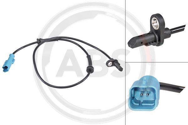 A.B.S. 30942 Sensor, wheel speed