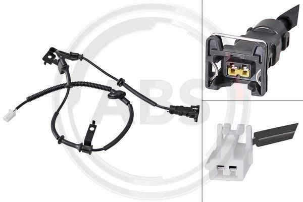 A.B.S. 31558 Sensor, wheel speed