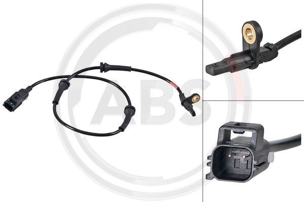 A.B.S. 31647 Sensor, wheel speed