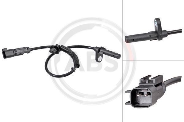 A.B.S. 31808 Sensor, wheel speed