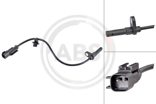 A.B.S. 31809 Sensor, wheel speed