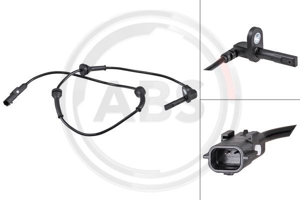 A.B.S. 32077 Sensor, wheel speed