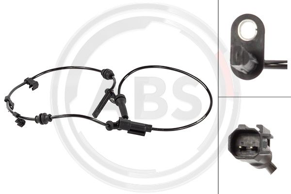 A.B.S. 33019 Sensor, wheel speed