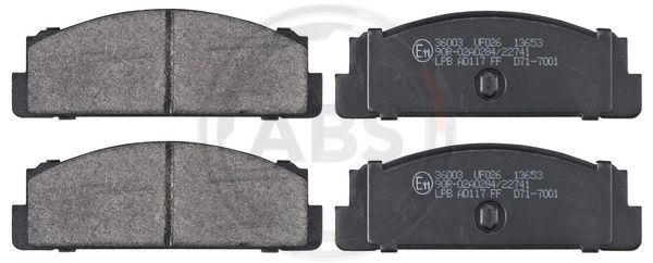 A.B.S. 36003 Brake Pad Set, disc brake