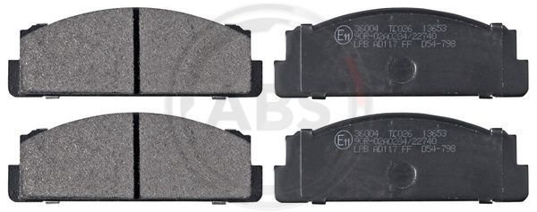 A.B.S. 36004 Brake Pad Set, disc brake