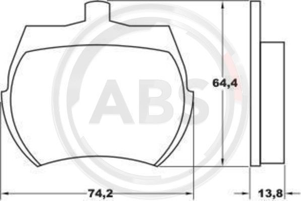 A.B.S. 36011 Brake Pad Set, disc brake