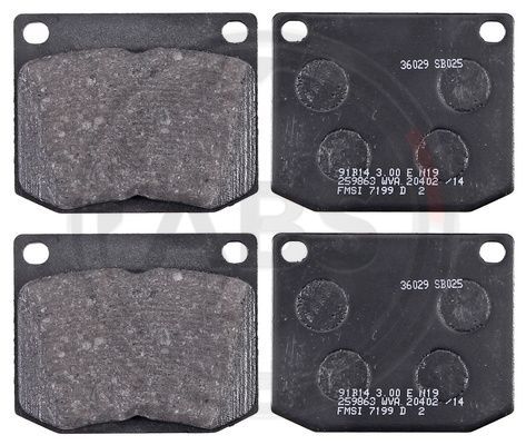 A.B.S. 36029 Brake Pad Set, disc brake