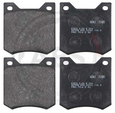 Brake Pad Set, disc brake A.B.S. 36061