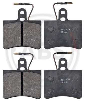 Brake Pad Set, disc brake A.B.S. 36069