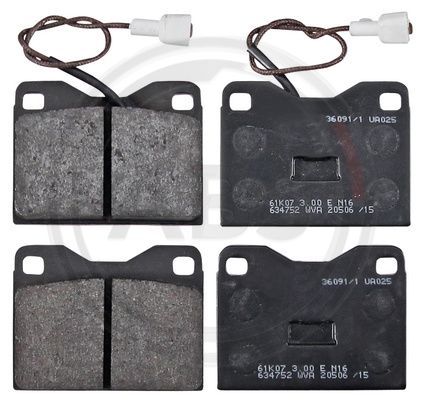 A.B.S. 36091/1 Brake Pad Set, disc brake