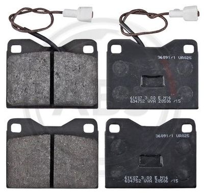 Brake Pad Set, disc brake A.B.S. 36091/1