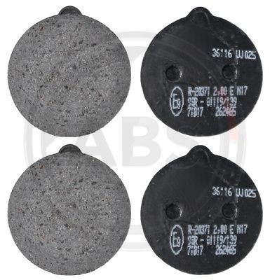 Brake Pad Set, disc parking brake A.B.S. 36116
