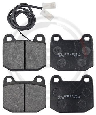 Brake Pad Set, disc brake A.B.S. 36171