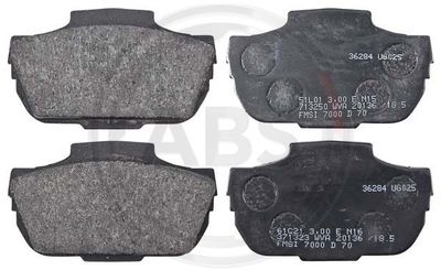 Brake Pad Set, disc brake A.B.S. 36284
