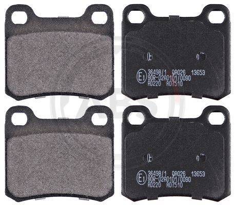 A.B.S. 36498/1 Brake Pad Set, disc brake