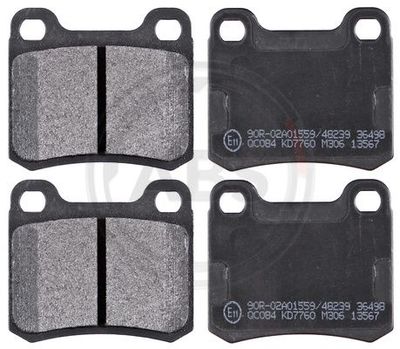 Brake Pad Set, disc brake A.B.S. 36498