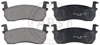 Brake Pad Set, disc brake A.B.S. 36510