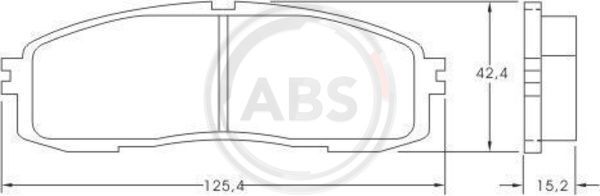 A.B.S. 36626 Brake Pad Set, disc brake