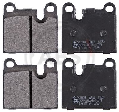 Brake Pad Set, disc brake A.B.S. 36834