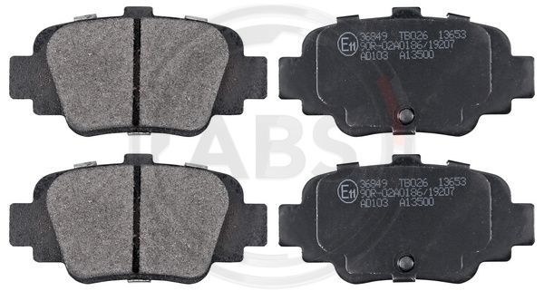 A.B.S. 36849 Brake Pad Set, disc brake