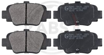 Brake Pad Set, disc brake A.B.S. 36849
