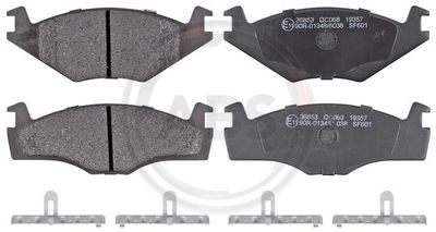 Brake Pad Set, disc brake A.B.S. 36853