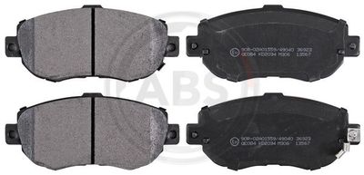 Brake Pad Set, disc brake A.B.S. 36923