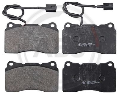 Brake Pad Set, disc brake A.B.S. 37465