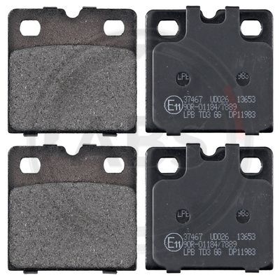 A.B.S. 37467 Brake Pad Set, disc parking brake