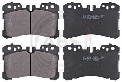 Brake Pad Set, disc brake A.B.S. 37652