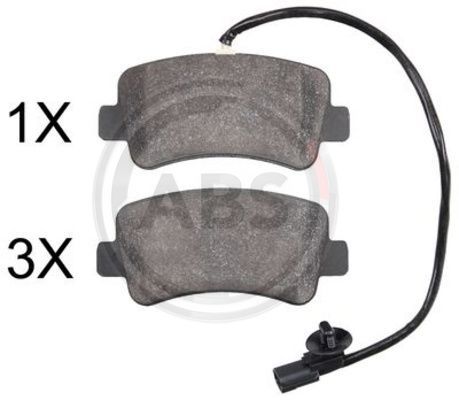 A.B.S. 37847 Brake Pad Set, disc brake