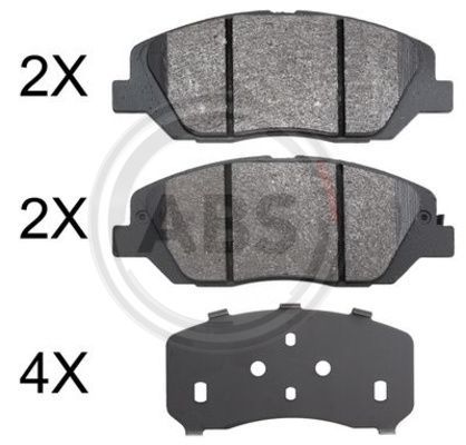 A.B.S. 37880 Brake Pad Set, disc brake