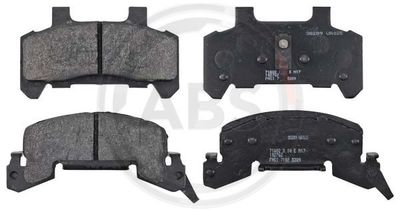 Brake Pad Set, disc brake A.B.S. 38289