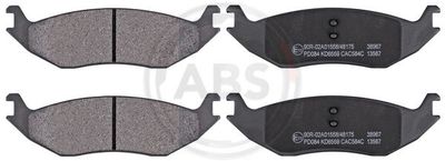 Brake Pad Set, disc brake A.B.S. 38967