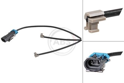 Warning Contact, brake pad wear A.B.S. 39472