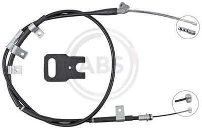 Cable Pull, parking brake A.B.S. K10130