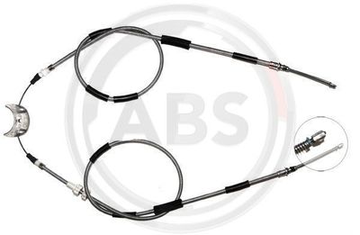 Cable Pull, parking brake A.B.S. K10615