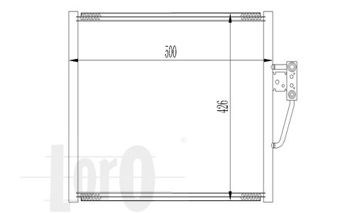 ABAKUS 004-016-0011 Condenser, air conditioning