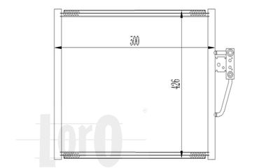 Condenser, air conditioning ABAKUS 004-016-0011