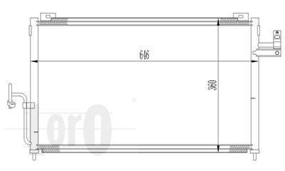 Condenser, air conditioning ABAKUS 030-016-0016
